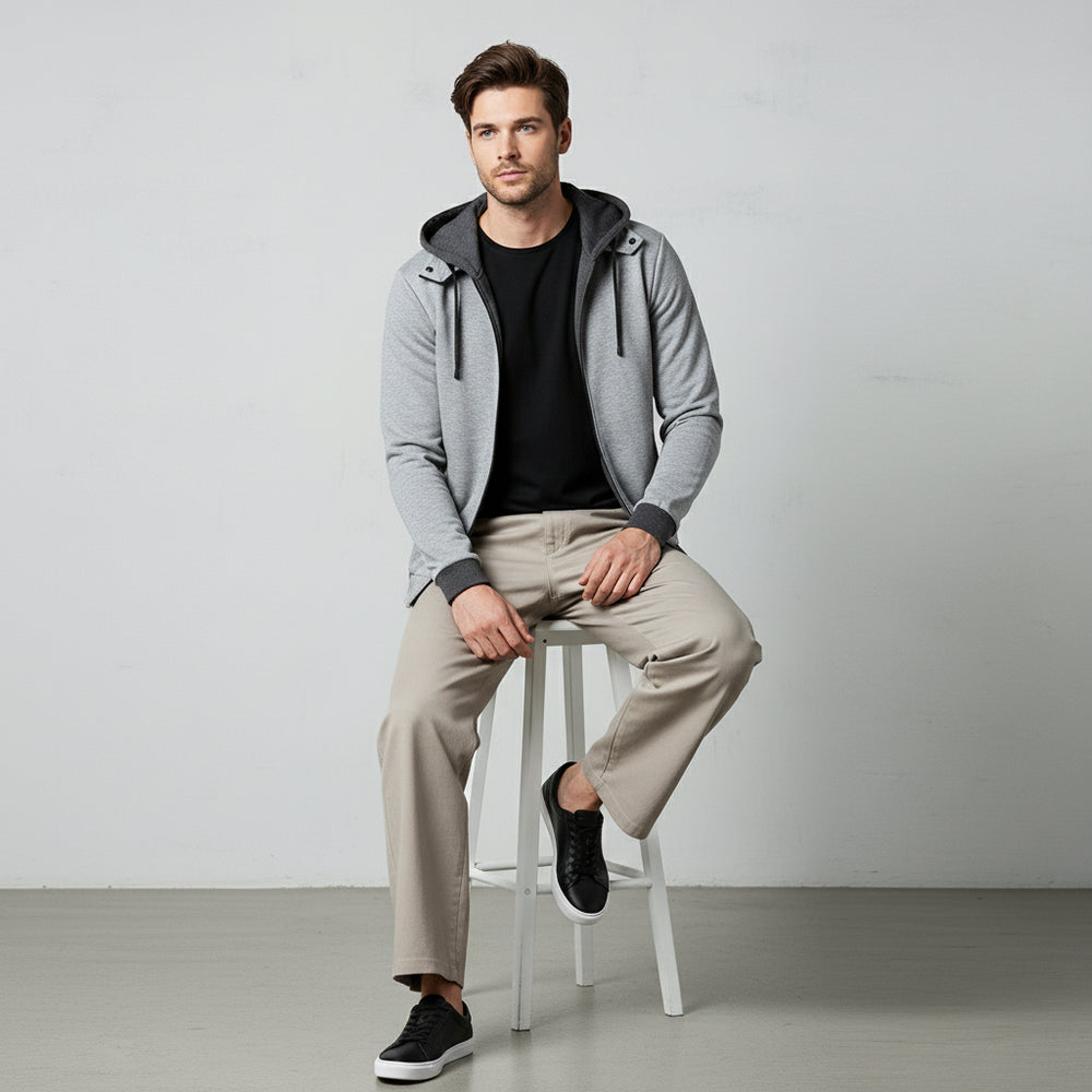 Lässige Herren Kapuzenjacke | Warm Herbst Winter