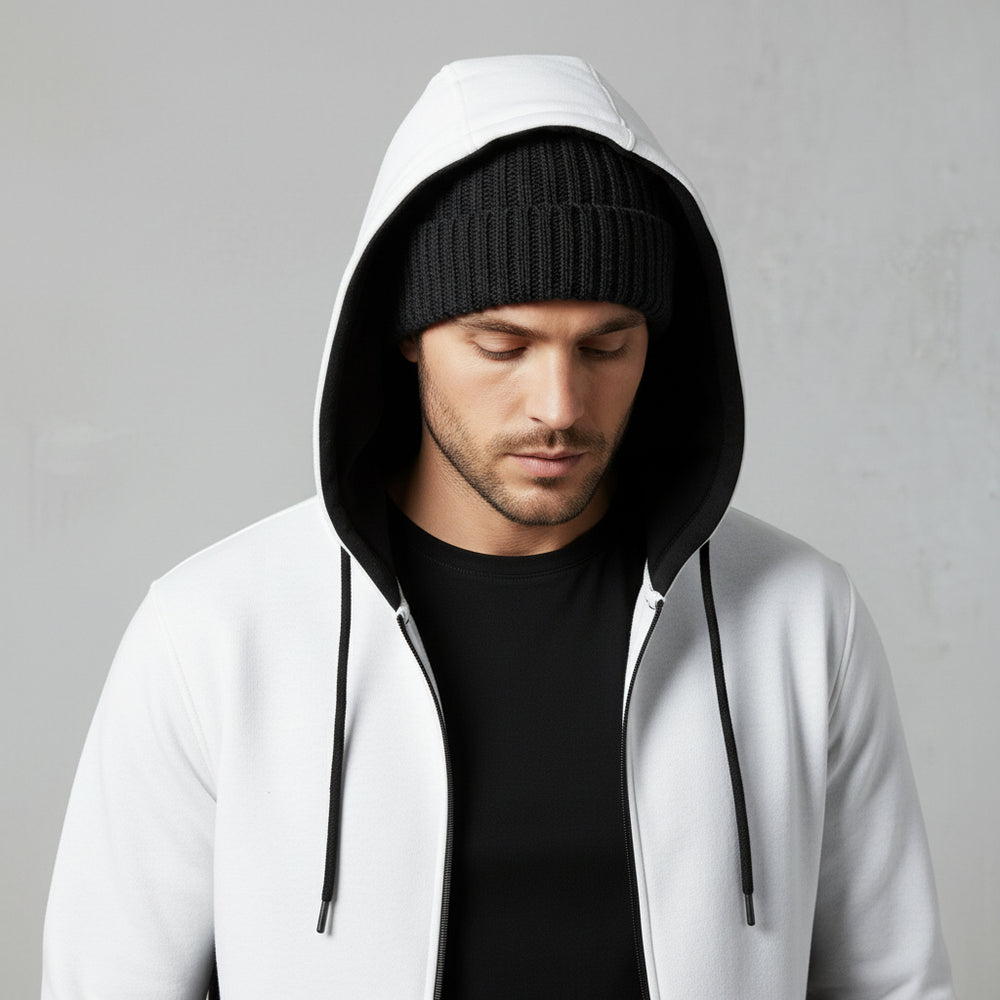 Lässige Herren Kapuzenjacke | Warm Herbst Winter