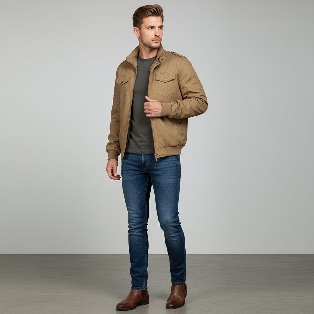 Leichte Herren Pilotenjacke | Lässig | Herbst