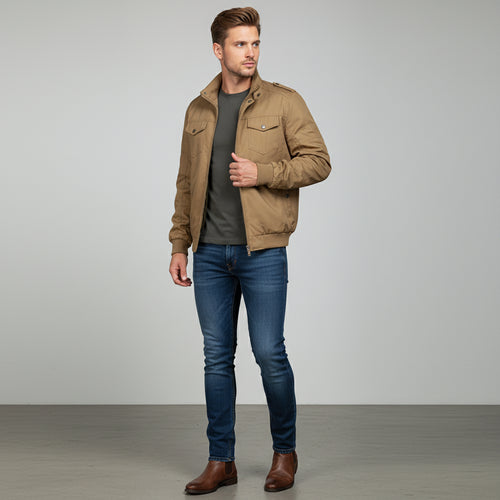 Leichte Herren Pilotenjacke | Lässig | Herbst