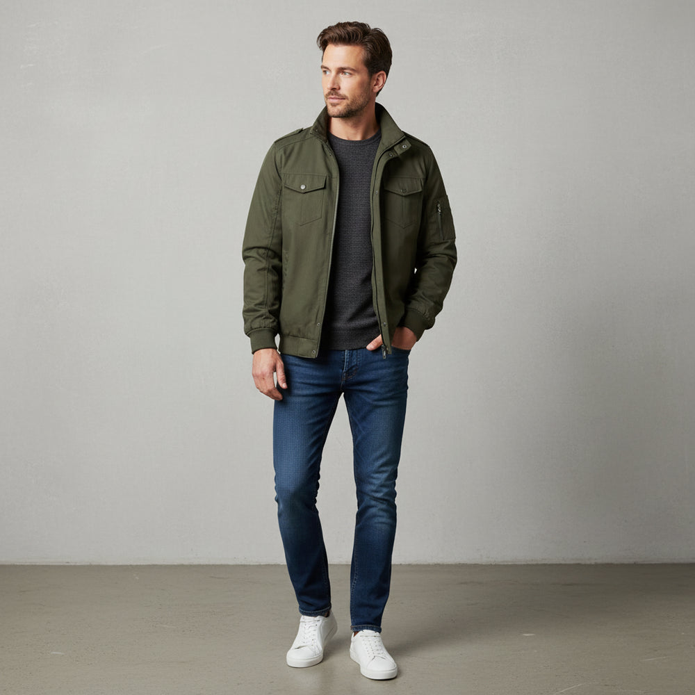 Leichte Herren Pilotenjacke | Lässig | Herbst