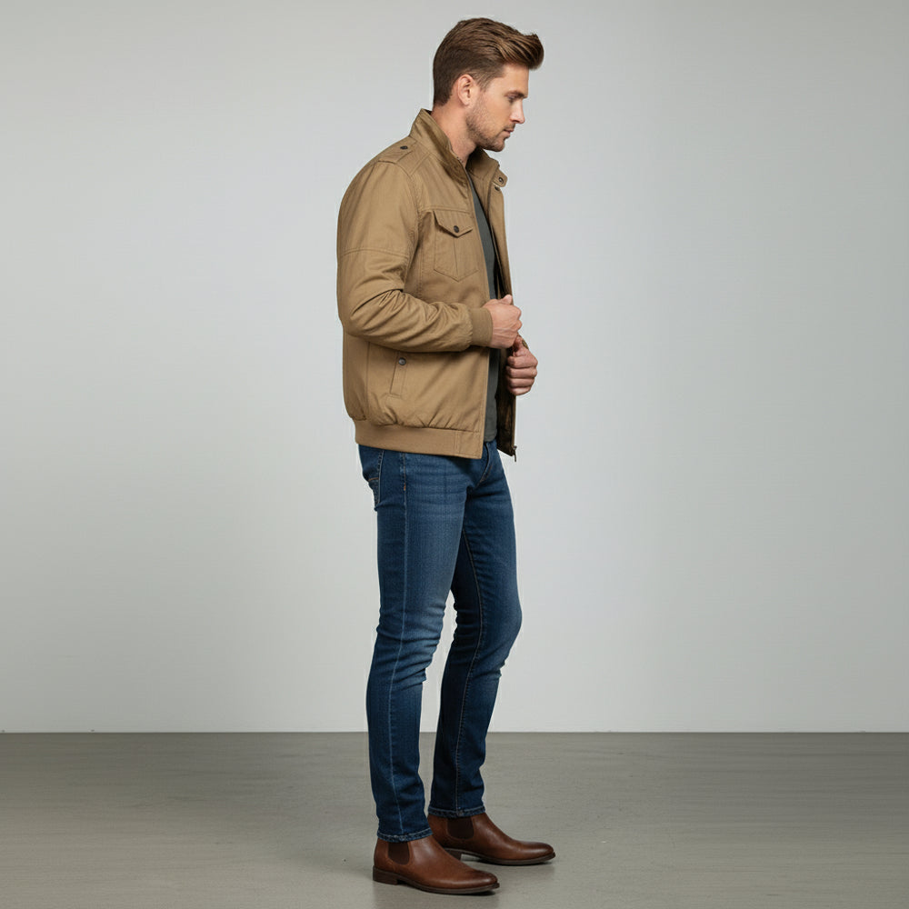 Leichte Herren Pilotenjacke | Lässig | Herbst