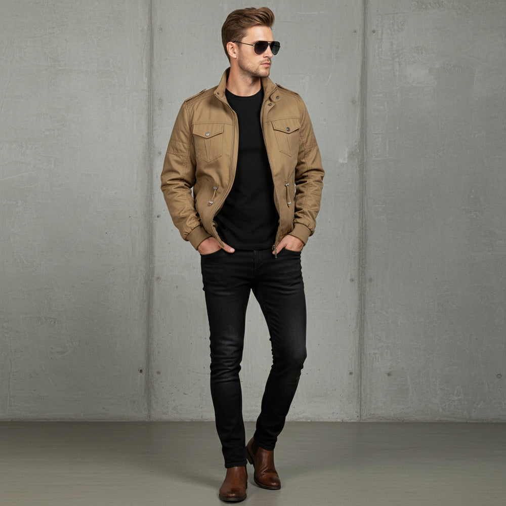 Leichte Herren Pilotenjacke | Lässig | Herbst