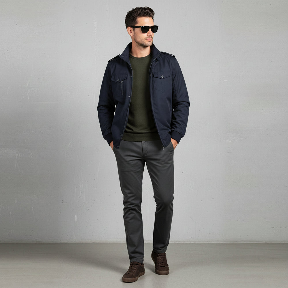 Leichte Herren Pilotenjacke | Lässig | Herbst