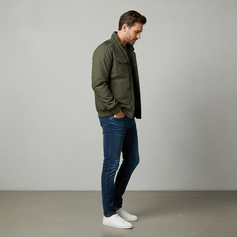 Leichte Herren Pilotenjacke | Lässig | Herbst