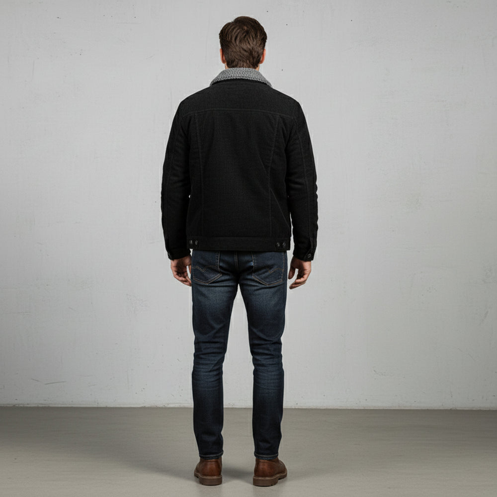 Lässige, warme Cordjacke für Herren | Winter