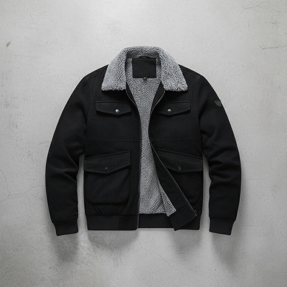 Lässige, warme Cordjacke für Herren | Winter