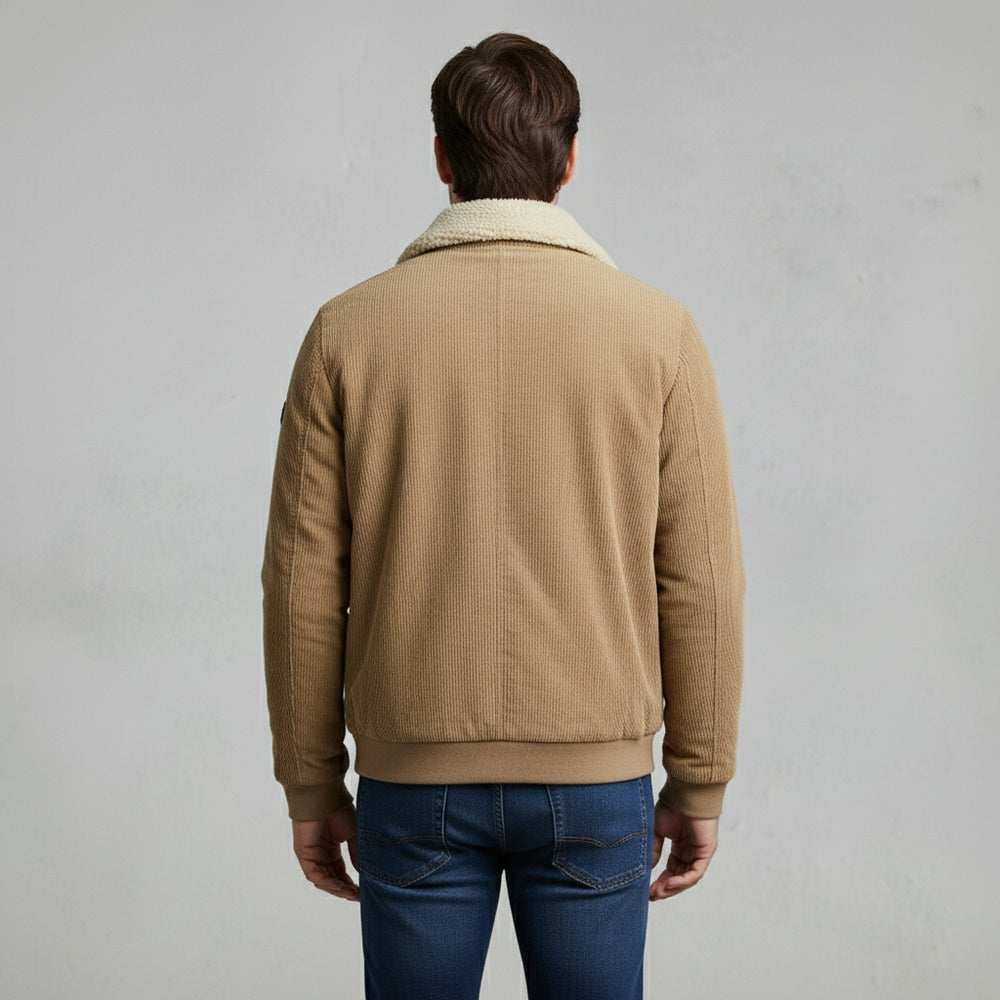 Lässige, warme Cordjacke für Herren | Winter