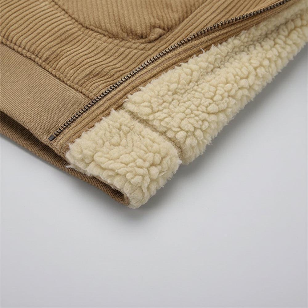 Lässige, warme Cordjacke für Herren | Winter