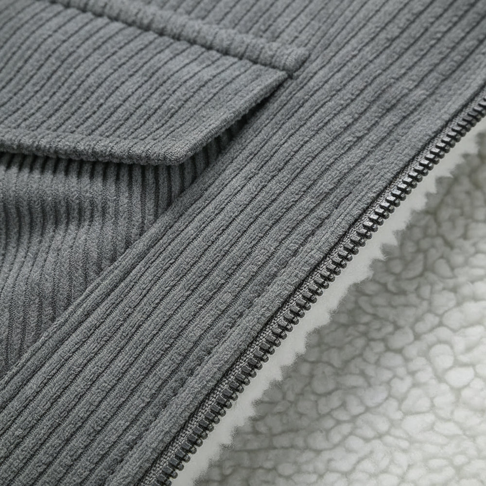 Lässige, warme Cordjacke für Herren | Winter