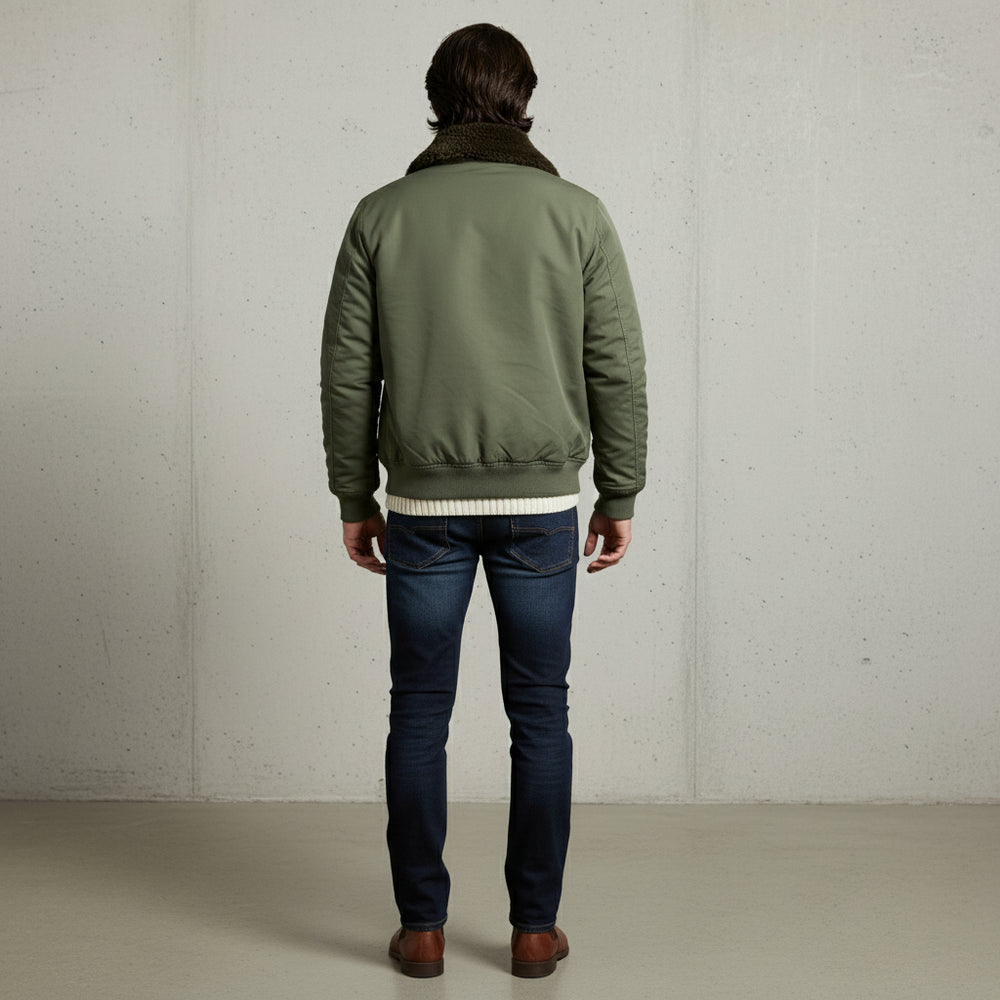 Klassische Herren Bomberjacke | Warm | Winter