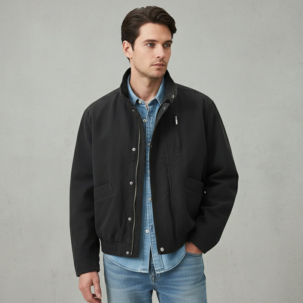 Herren Übergangsjacke mit Stehkragen | Casual