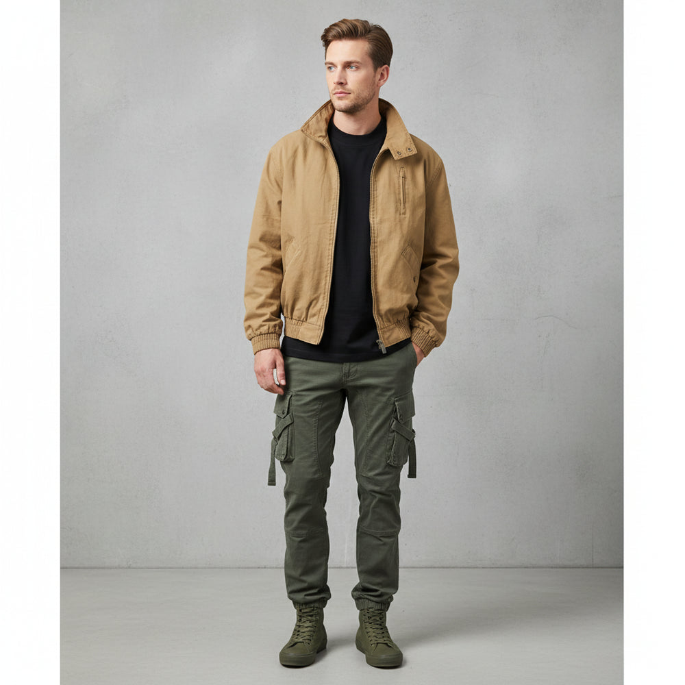 Herren Übergangsjacke mit Stehkragen | Casual