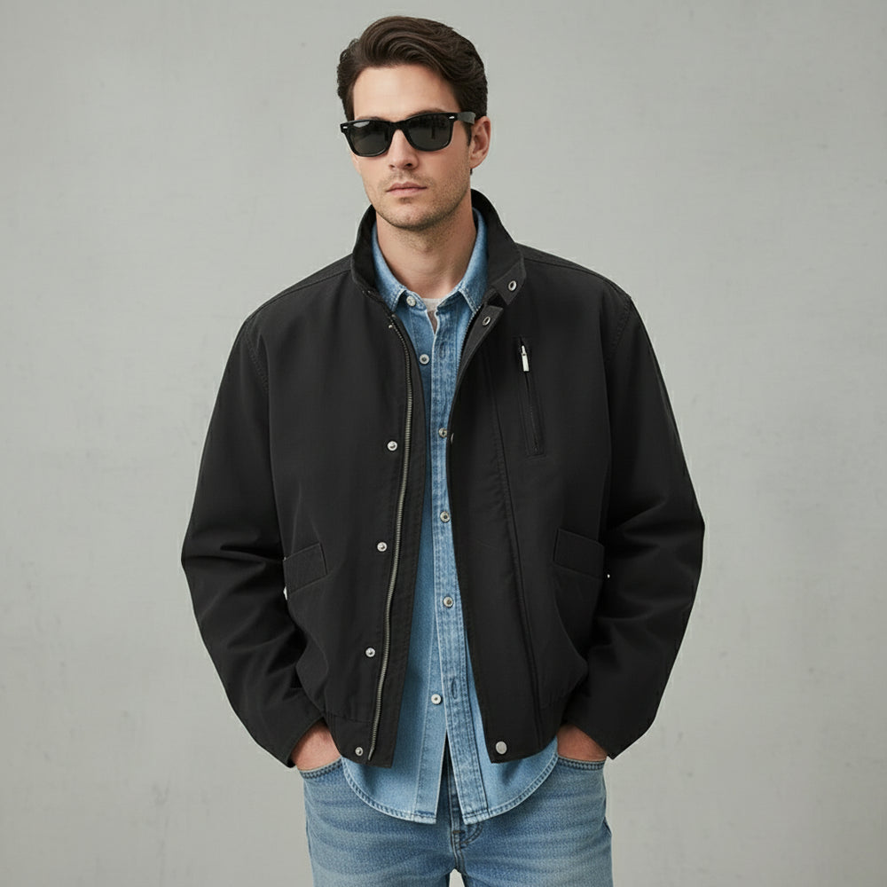 Herren Übergangsjacke mit Stehkragen | Casual