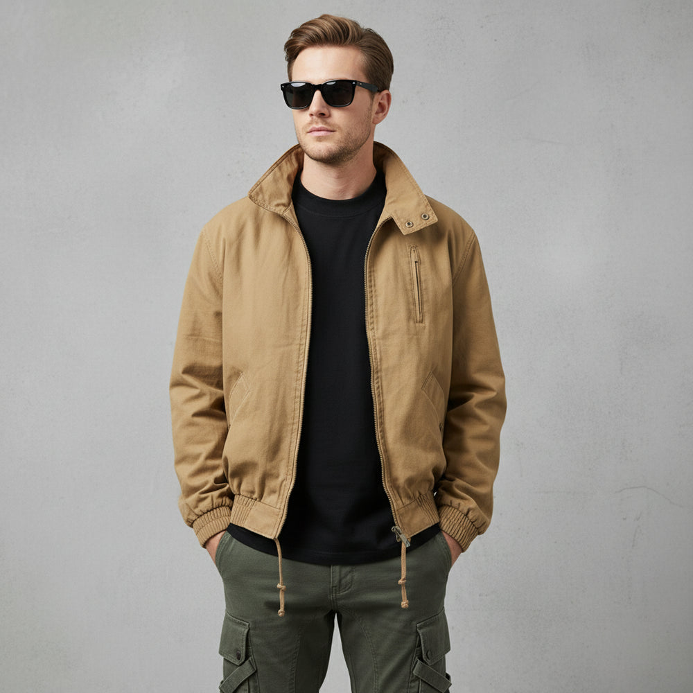 Herren Übergangsjacke mit Stehkragen | Casual