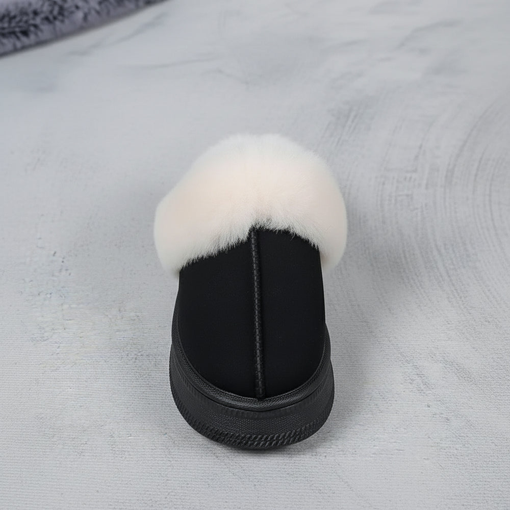 Kuschelige Damen Plateau Hausschuhe | Winter