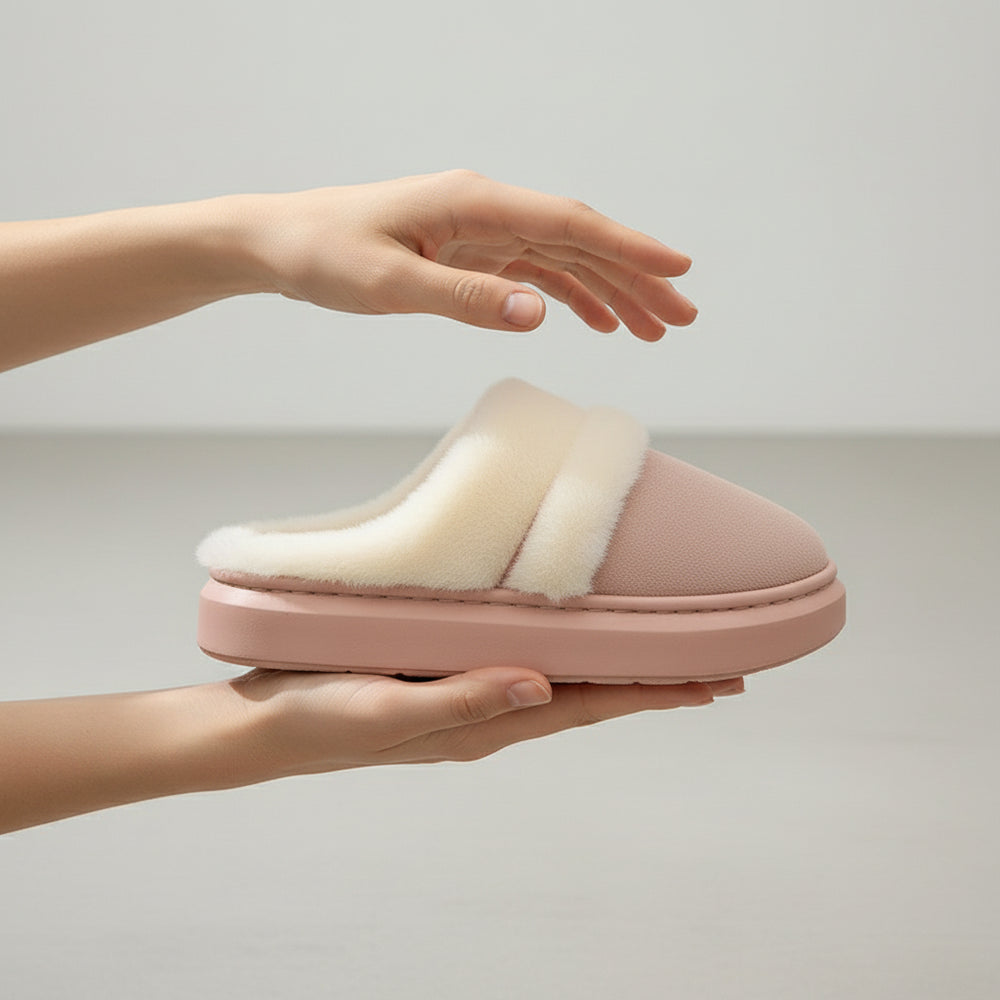 Damen Plüsch Hausschuhe | Winter | Warm