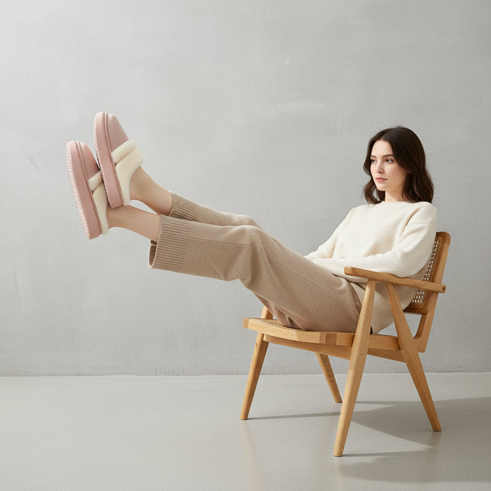 Damen Plüsch Hausschuhe | Winter | Warm