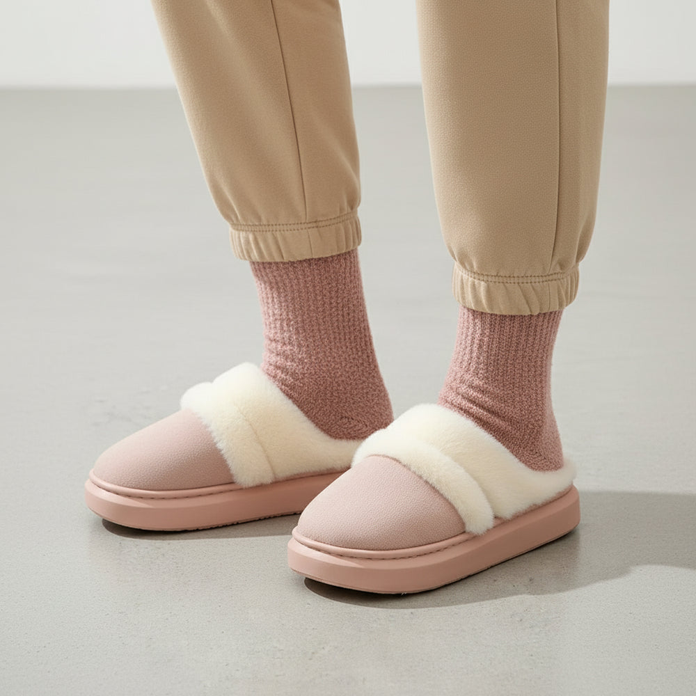 Damen Plüsch Hausschuhe | Winter | Warm
