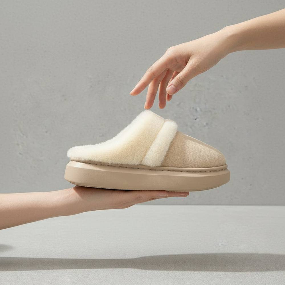 Damen Plüsch Hausschuhe | Winter | Warm