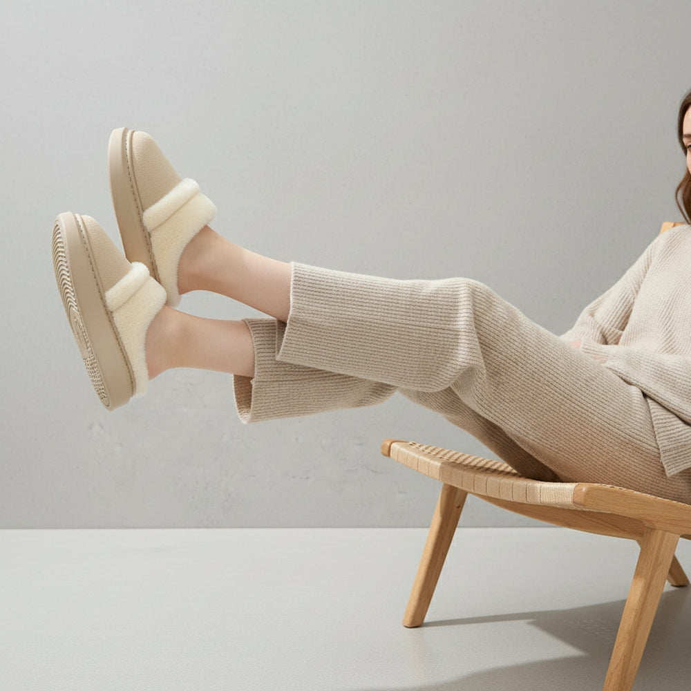 Damen Plüsch Hausschuhe | Winter | Warm