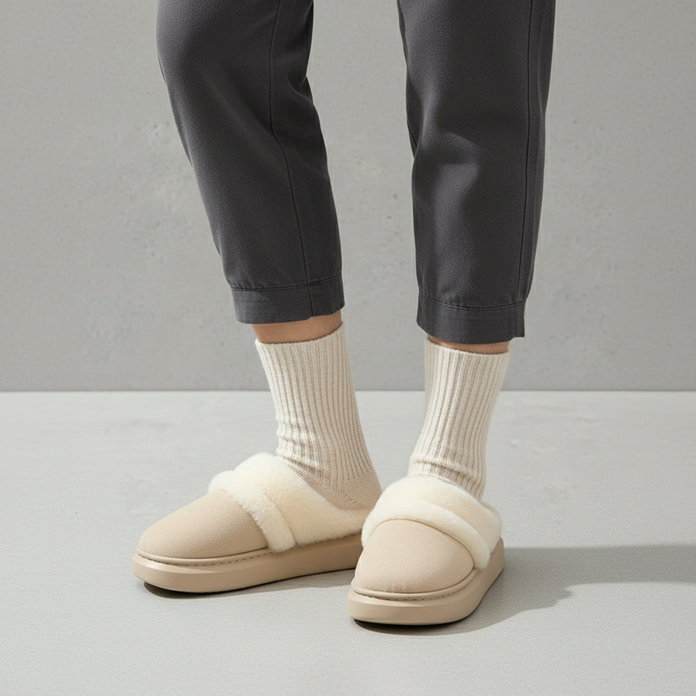 Damen Plüsch Hausschuhe | Winter | Warm