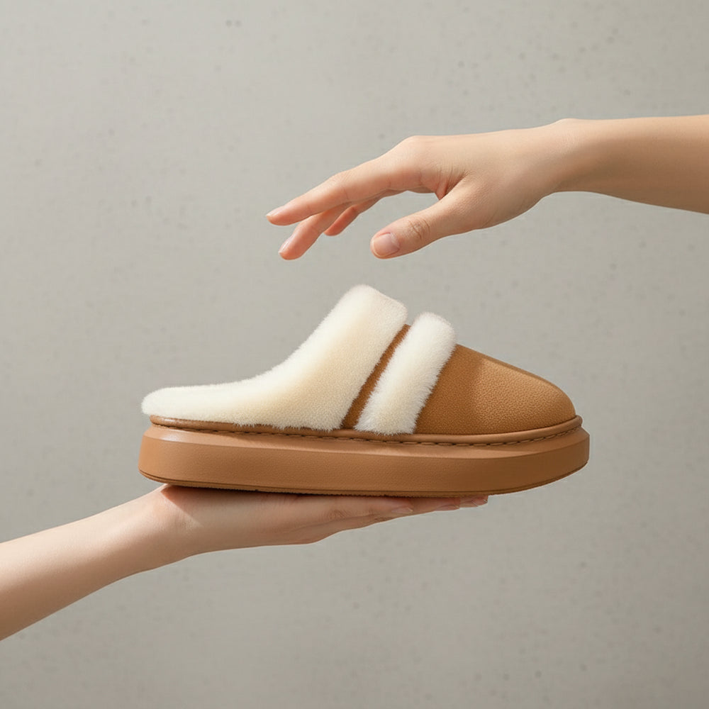 Damen Plüsch Hausschuhe | Winter | Warm
