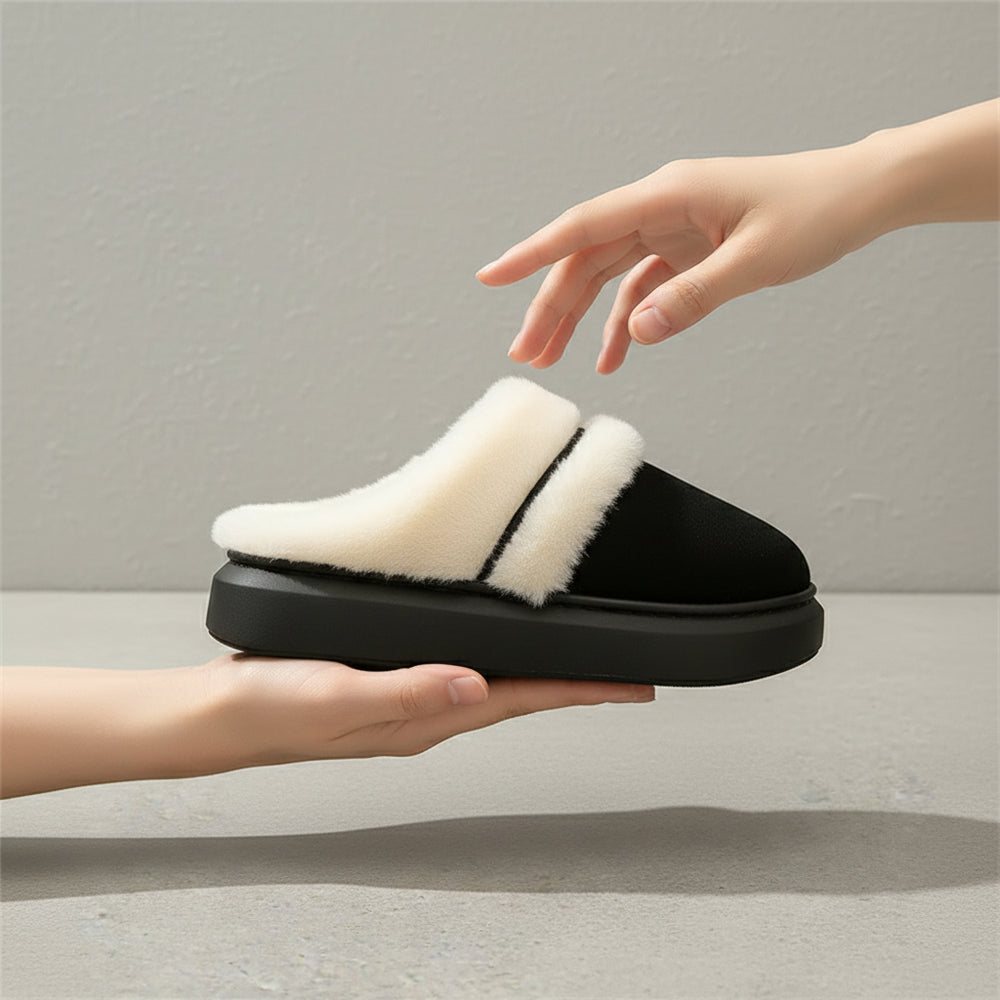 Damen Plüsch Hausschuhe | Winter | Warm