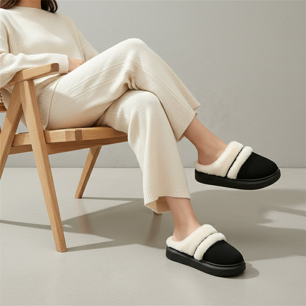 Damen Plüsch Hausschuhe | Winter | Warm