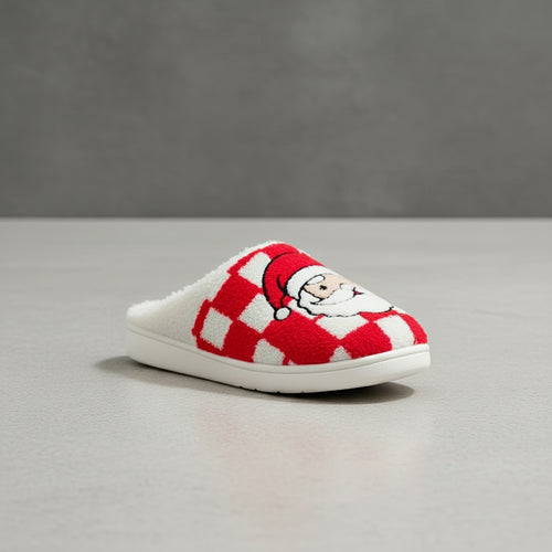 Weihnachtliche Damen Hausschuhe | Plüsch | Warm