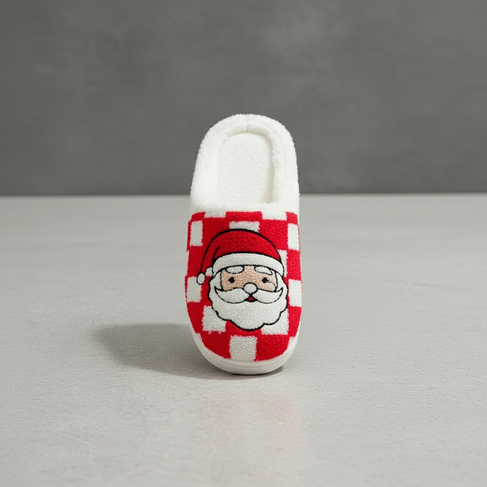 Weihnachtliche Damen Hausschuhe | Plüsch | Warm