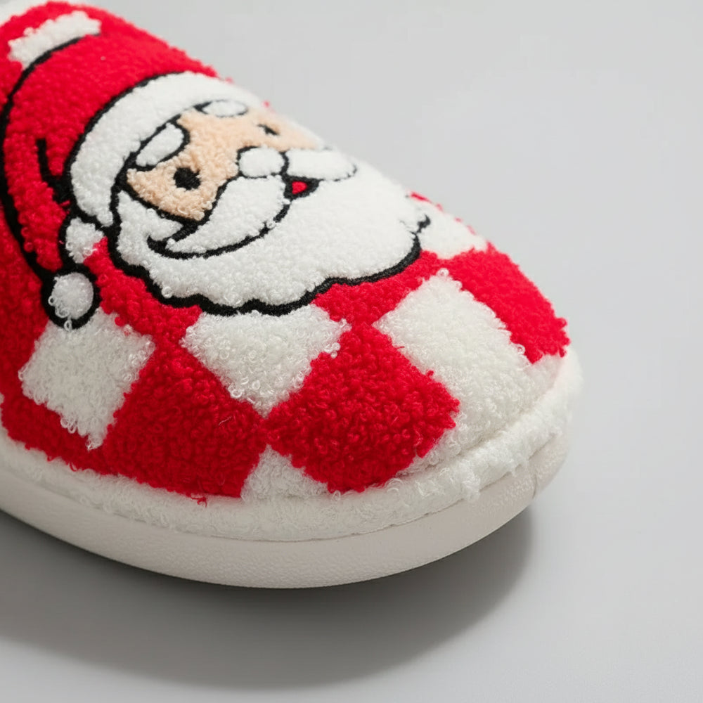 Weihnachtliche Damen Hausschuhe | Plüsch | Warm