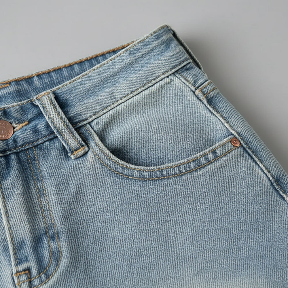 Damen High Waist Schlagjeans | Stretch