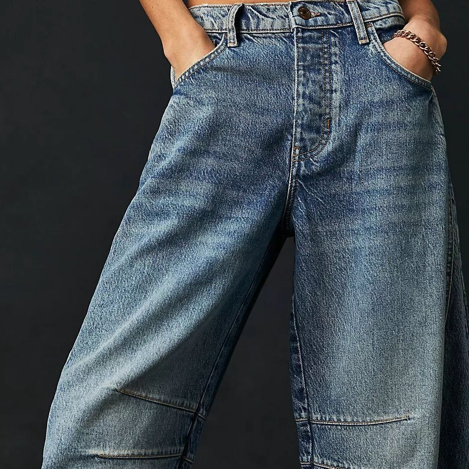 Susan – Locker geschnittene Damenjeans mit weitem Bein