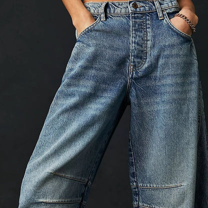 Susan – Locker geschnittene Damenjeans mit weitem Bein