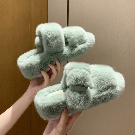 Nicole – Flauschige Damenpantoffeln