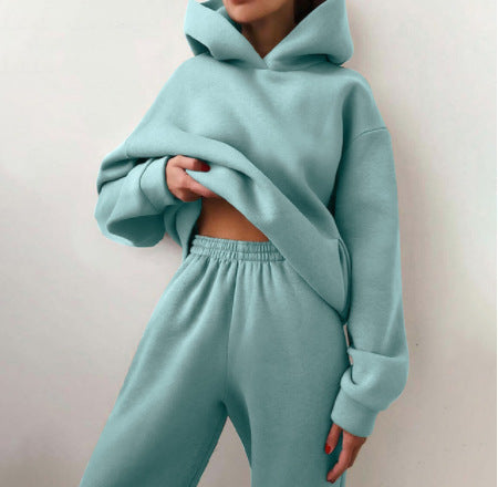 Jenny – Lässiger Damen Kapuzenpullover Zweiteiler