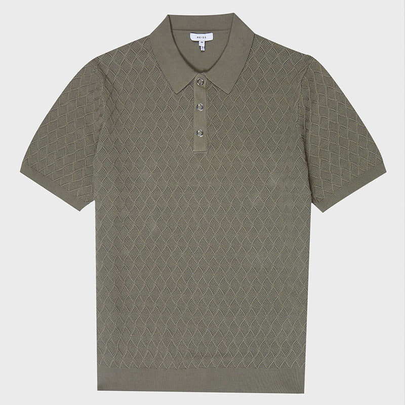 Ron – Kurzärmeliger Herrenpullover im britischen Stil