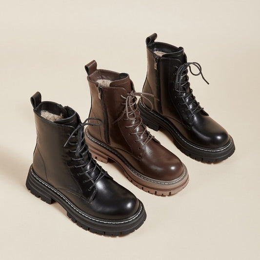 Ron – Retro Britische Herrenplattform-Knöchelstiefel