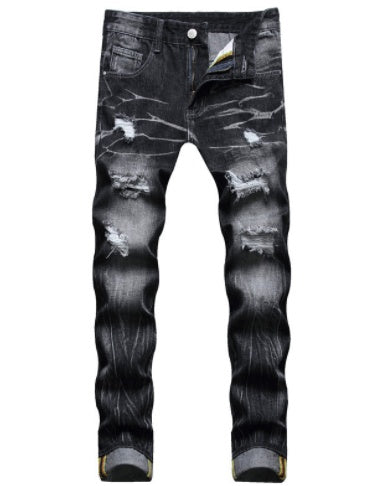 Marcus – Vintage Zerrissene Denim Jeans für Herren
