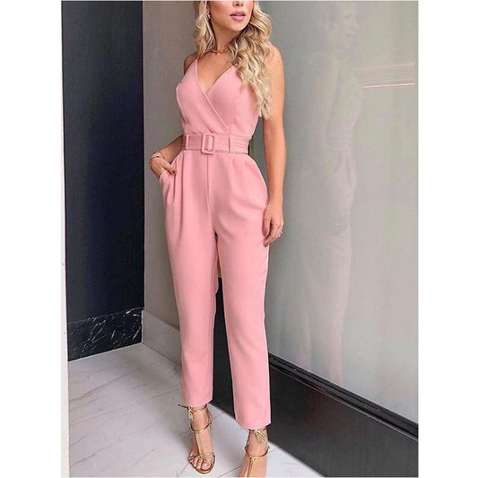 Abigail – Urbaner Jumpsuit mit V-Ausschnitt