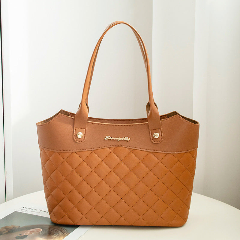 Joan – Rhombus Handtasche für Damen mit modischem Karomuster