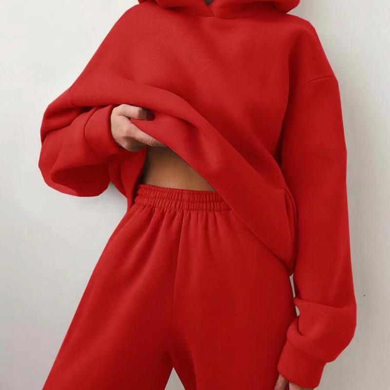 Jenny – Lässiger Damen Kapuzenpullover Zweiteiler