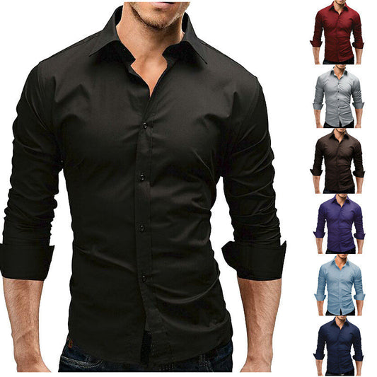 Bryan – Slim-Fit Herrenhemd mit langen Ärmeln