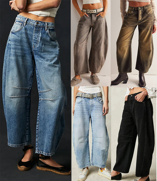 Susan – Locker geschnittene Damenjeans mit weitem Bein