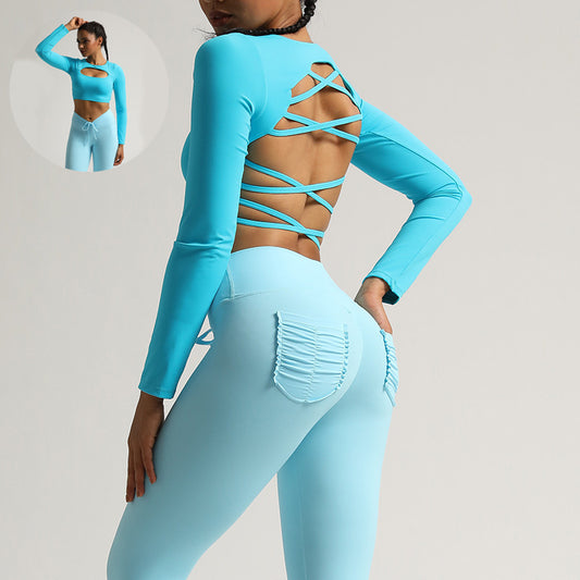 Melissa – Sportliches Yogatop für Damen mit Aussparungen