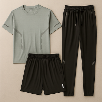 Herren Sport Set | Atmungsaktiv & 3-teilig