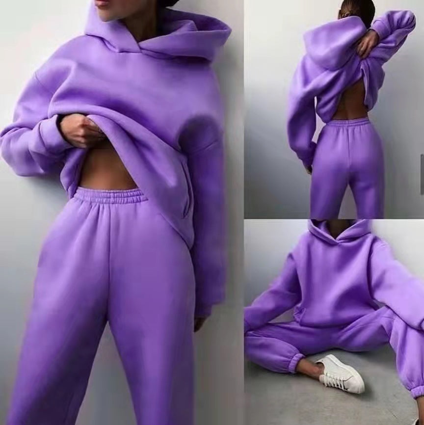 Jenny – Lässiger Damen Kapuzenpullover Zweiteiler