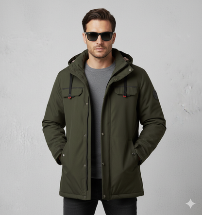 Herren Winterparka mit Kapuze | Winddicht & Warm