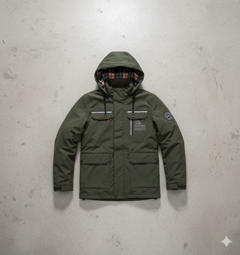 Herren Winterparka mit Kapuze | Winddicht & Warm